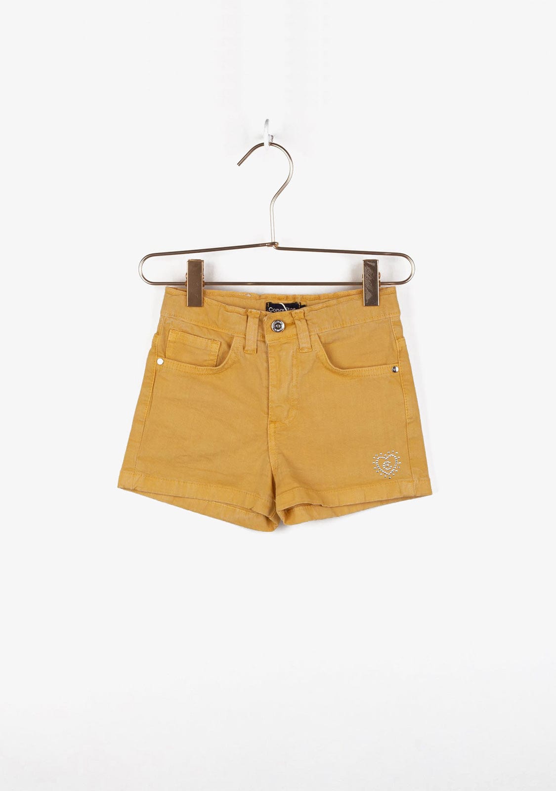 CONGUITOS TEXTIL Clothing Girl's Mustard Basic Shorts