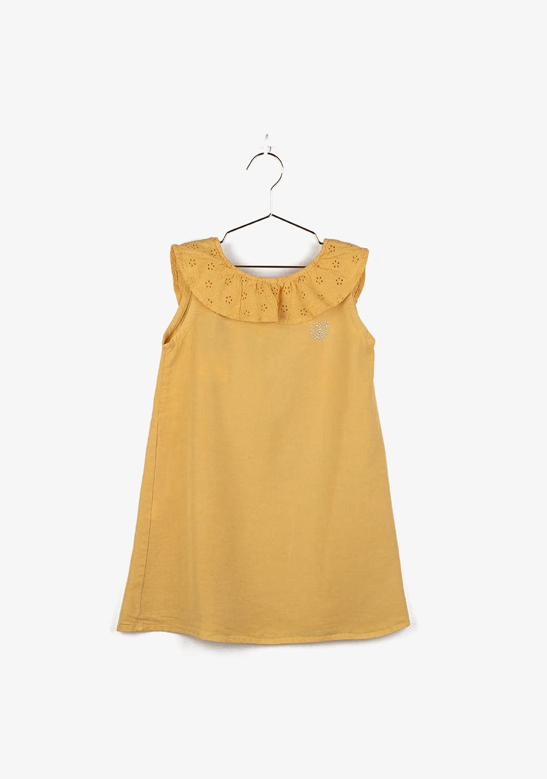 CONGUITOS TEXTIL Clothing Girl's Mustard Tencel Dress