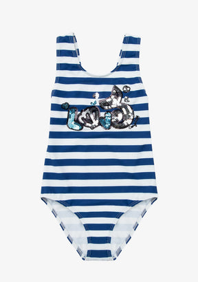 CONGUITOS TEXTIL Clothing Girl's Navy Mermaid Swimsuit