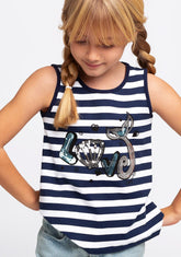 CONGUITOS TEXTIL Clothing Girl's Navy Mermaid T-Shirt