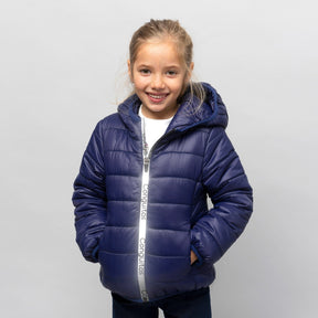 CONGUITOS TEXTIL Clothing Girl's Navy Recycled Reflectant Anorak