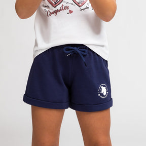 CONGUITOS TEXTIL Clothing Girl's Navy Running Shorts
