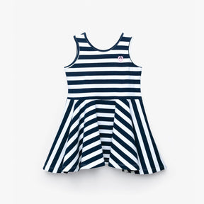 CONGUITOS TEXTIL Clothing Girl's Navy Stripes Skater Dress