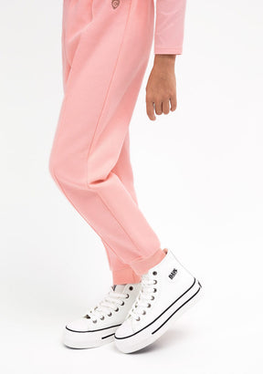 CONGUITOS TEXTIL Clothing Girl's Pink Basic Joggers