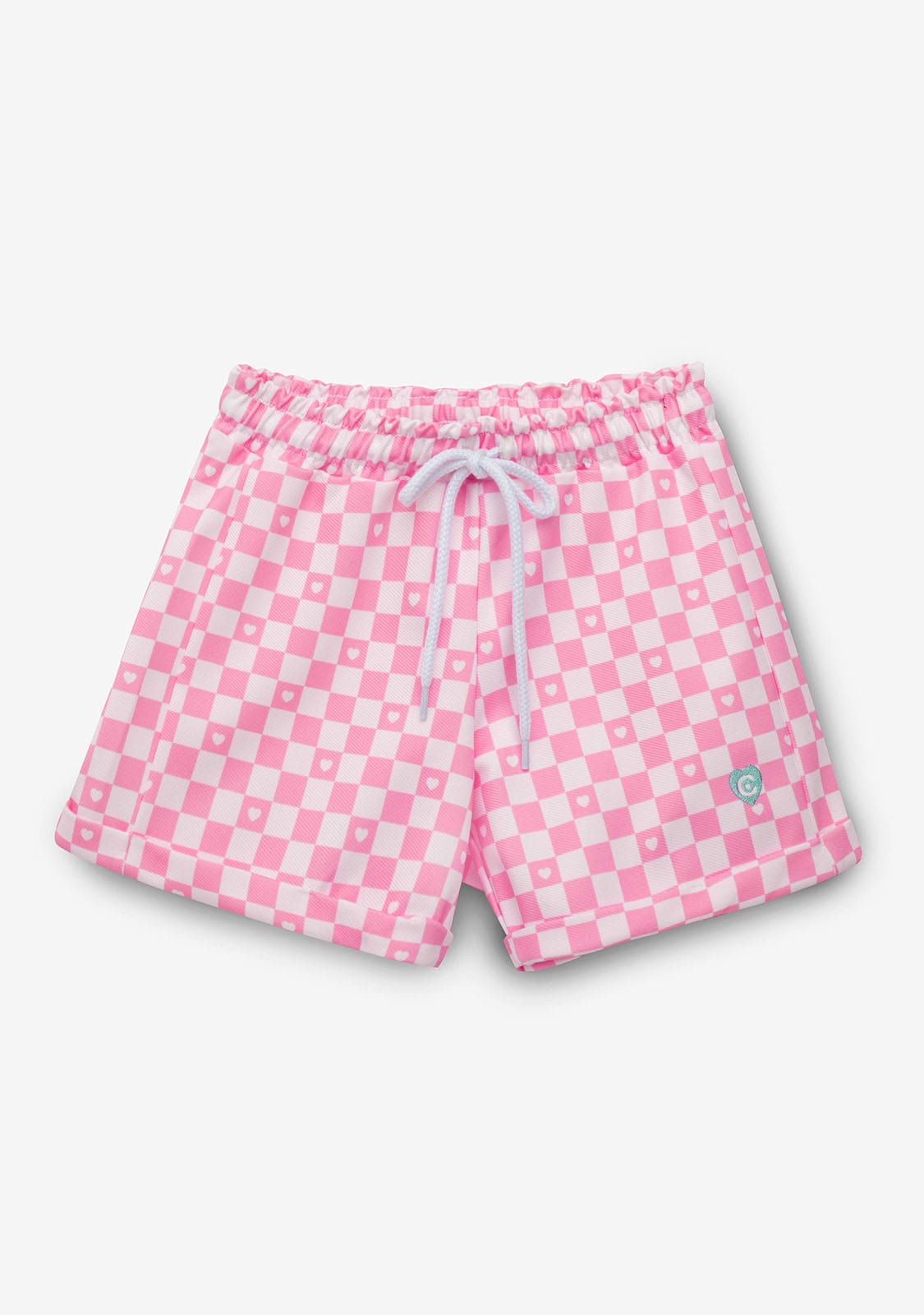 CONGUITOS TEXTIL Clothing Girl´s Pink Checkers Shorts