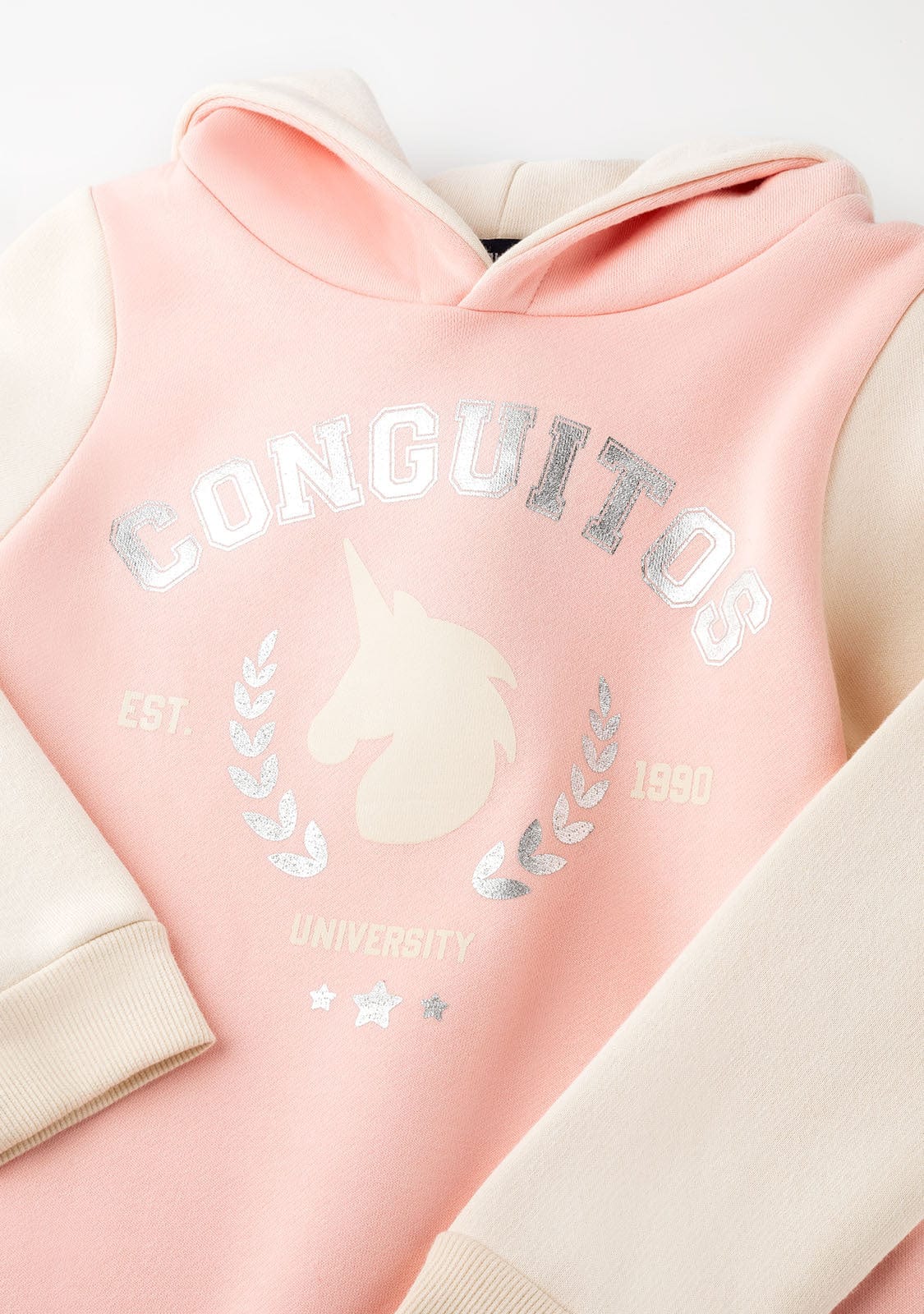 CONGUITOS TEXTIL Clothing Girl's Pink Conguitos Unicorn Sweathirt Dress