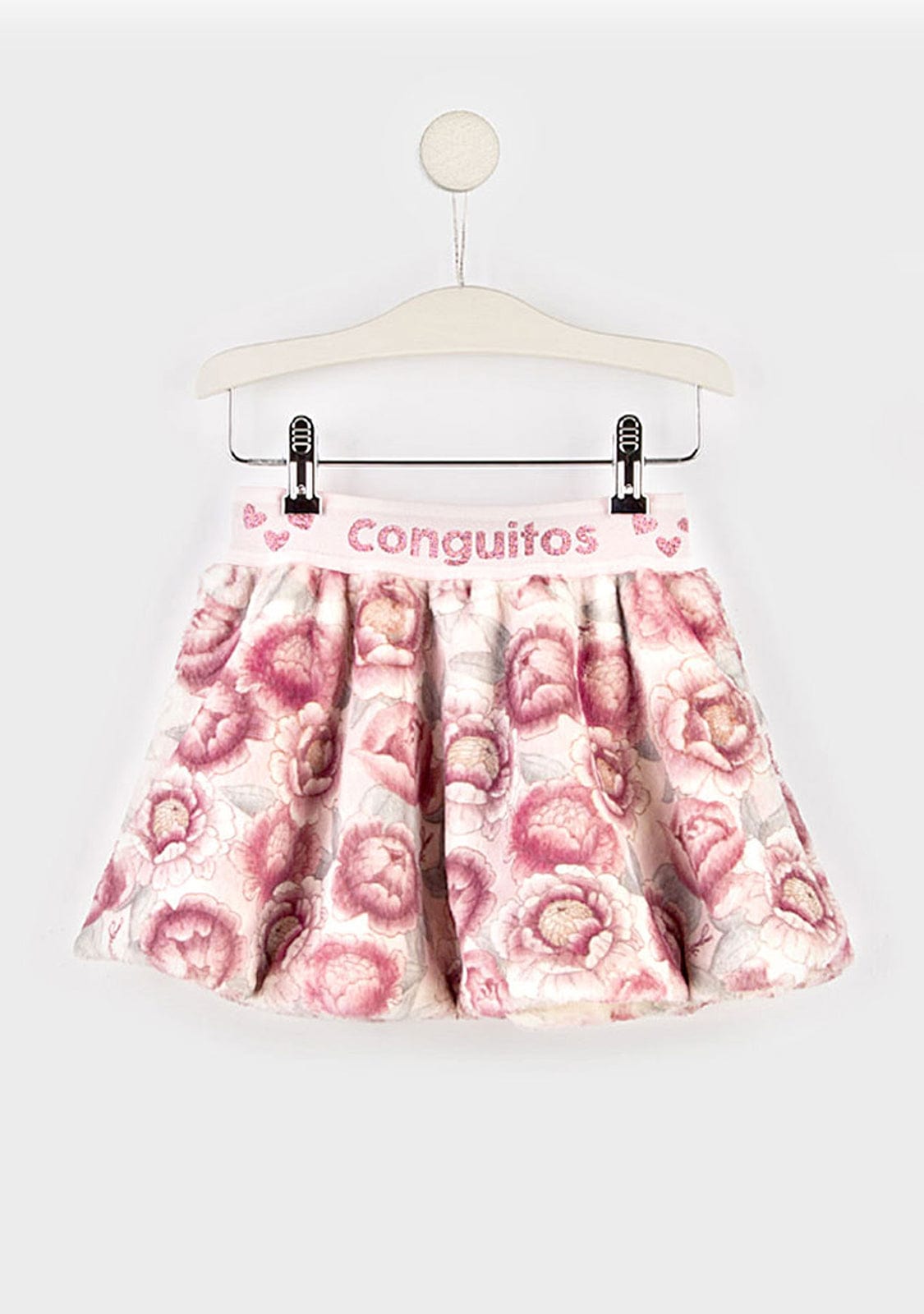 CONGUITOS TEXTIL Clothing Girl's Pink Fur Skirt