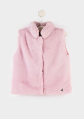 CONGUITOS TEXTIL Clothing Girl's Pink Fur Vest