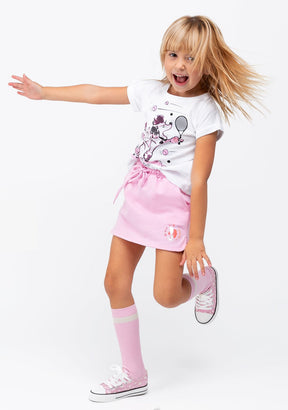 CONGUITOS TEXTIL Clothing Girl's Pink Plush Plain Sports Skirt