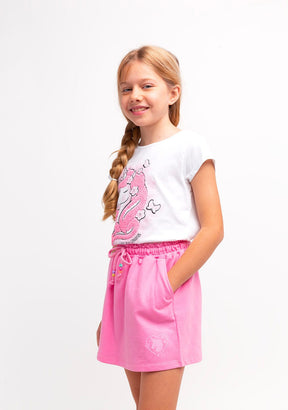 CONGUITOS TEXTIL Clothing Girl´s Pink Plush Plain Sports Skirt