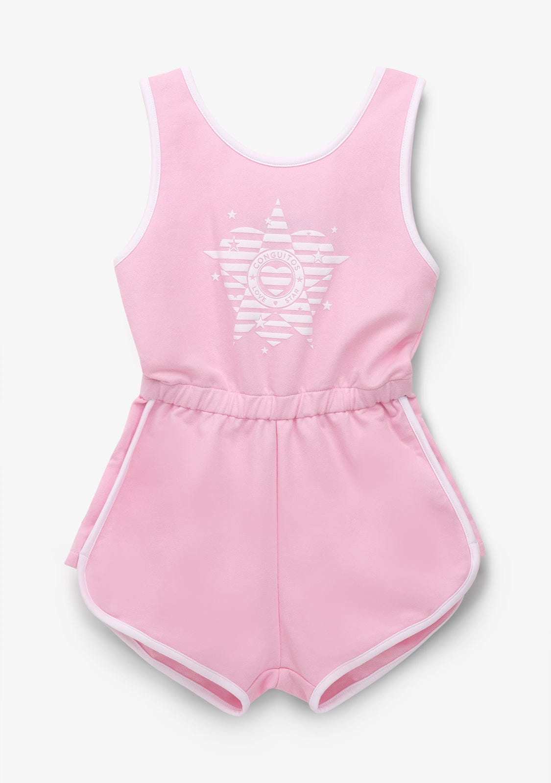 CONGUITOS TEXTIL Clothing Girl´s Pink Ribbing Plush Plain Jumpsuit