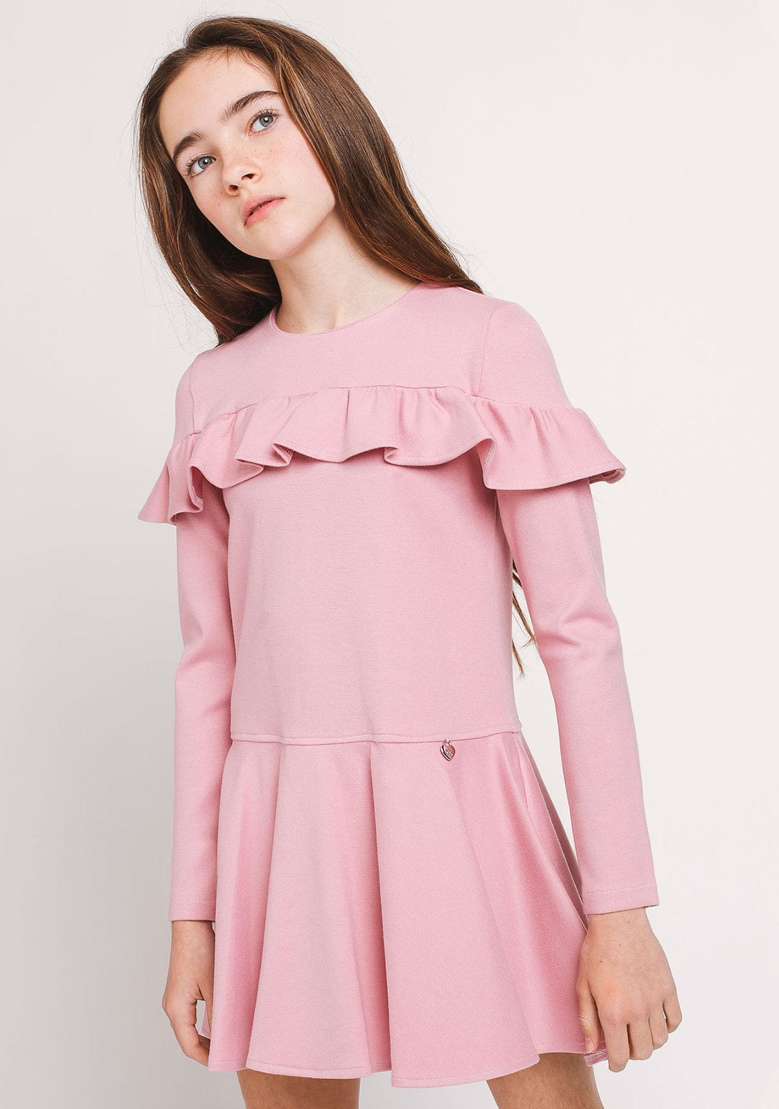 CONGUITOS TEXTIL Clothing Girl's Pink Ruffled Dress