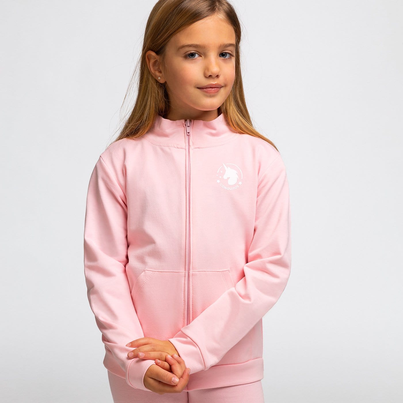 CONGUITOS TEXTIL Clothing Girl's Pink Sport Jacket