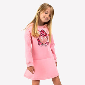 CONGUITOS TEXTIL Clothing Girl's Pink Unicorn Dress