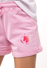 CONGUITOS TEXTIL Clothing Girl's Pink Unicorn Plush Plain Running Shorts