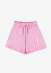 CONGUITOS TEXTIL Clothing Girl's Pink Unicorn Plush Plain Running Shorts