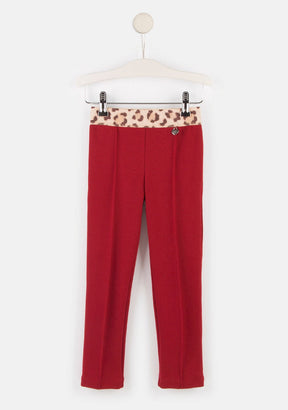 CONGUITOS TEXTIL Clothing Girl's Red Leggings