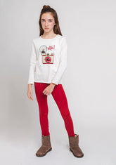 CONGUITOS TEXTIL Clothing Girl's Red Leggings