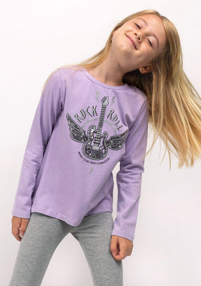 CONGUITOS TEXTIL Clothing Girl's Rock Mauve Shirt