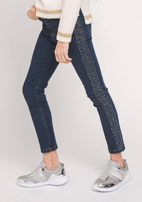 CONGUITOS TEXTIL Clothing Girl's Side Strass Jeans