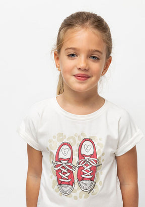 CONGUITOS TEXTIL Clothing Girl's "Sneakers" Conguitos T-Shirt
