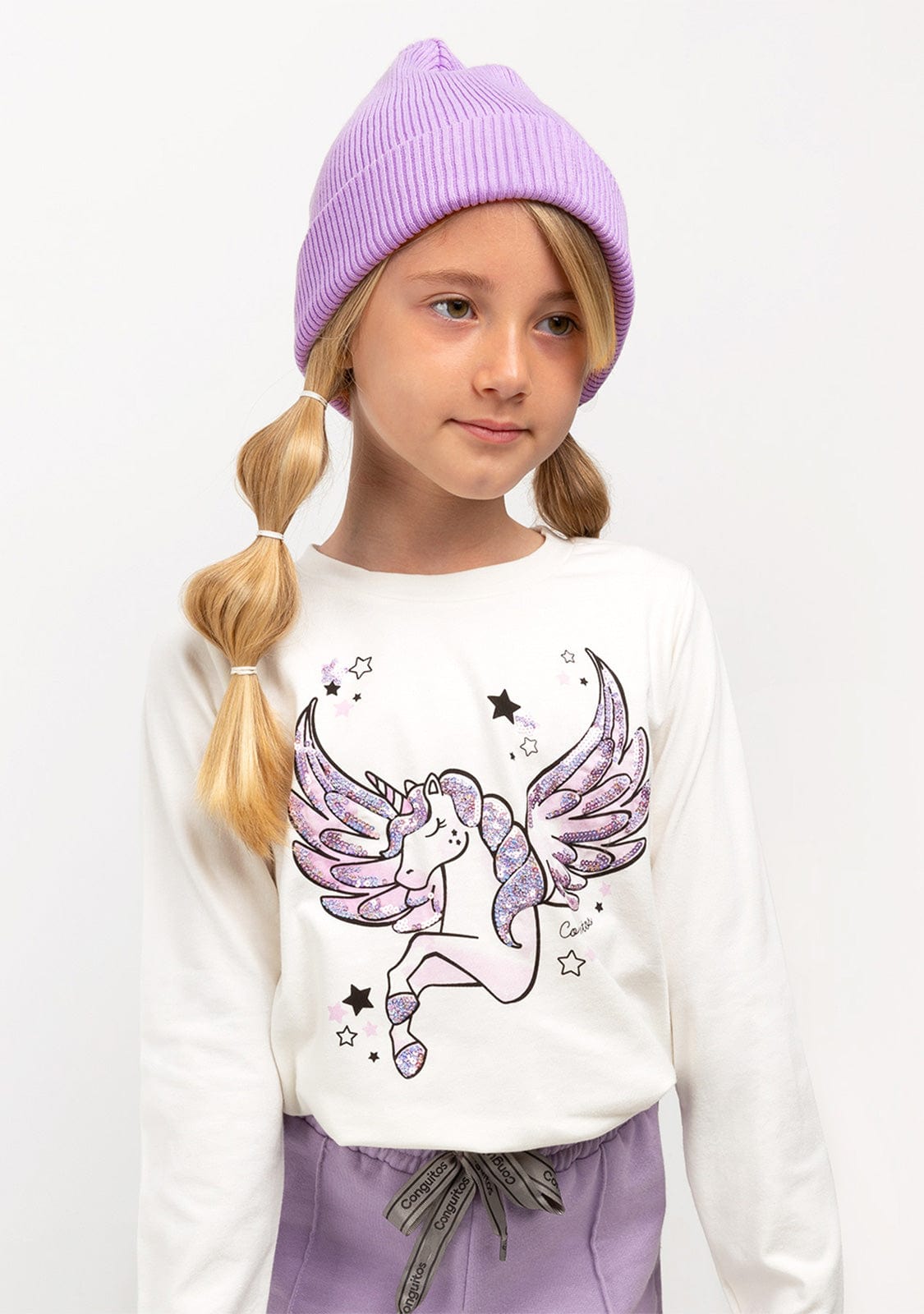 CONGUITOS TEXTIL Clothing Girl's Unicorn Angel Shirt