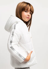 CONGUITOS TEXTIL Clothing Girl's White Reflective Anorak