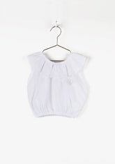 CONGUITOS TEXTIL Clothing Girl's White Ruffled Top