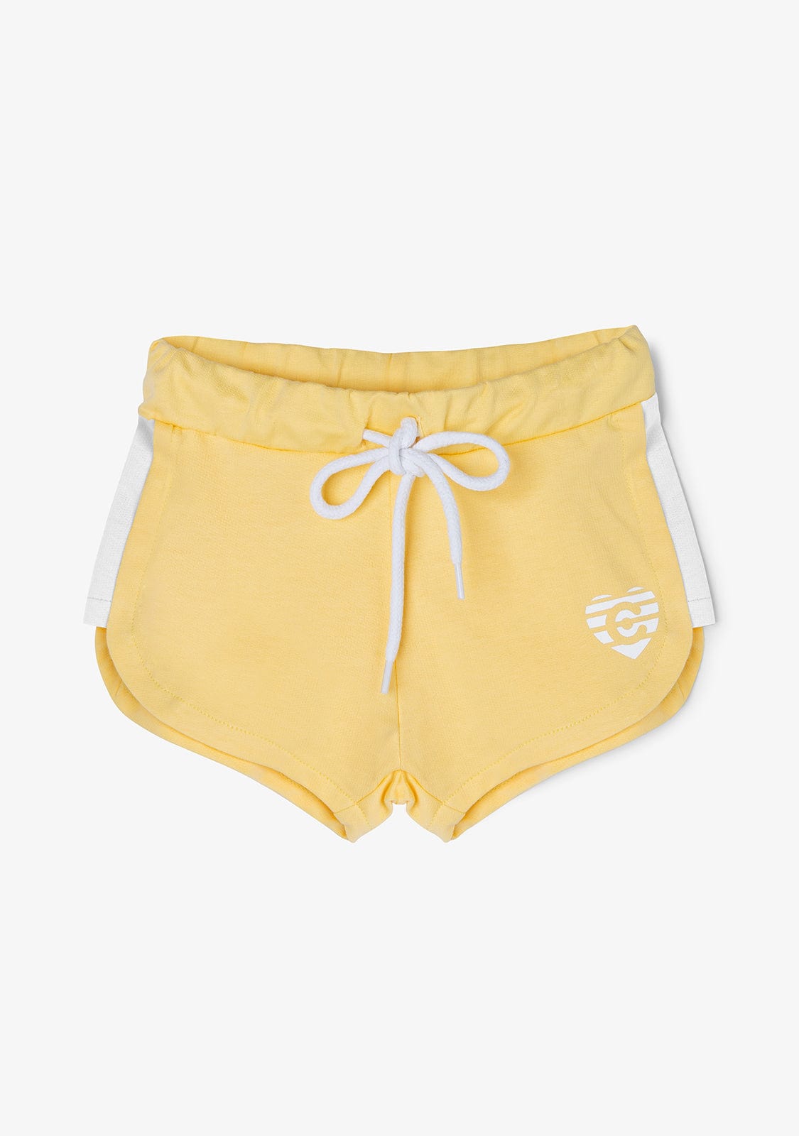 CONGUITOS TEXTIL Clothing Girl's Yellow Heart Plain Athletic Shorts