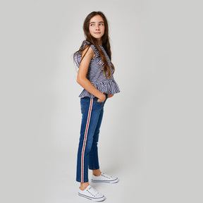 CONGUITOS TEXTIL Clothing Girls Jeans Sideband Middle Denim