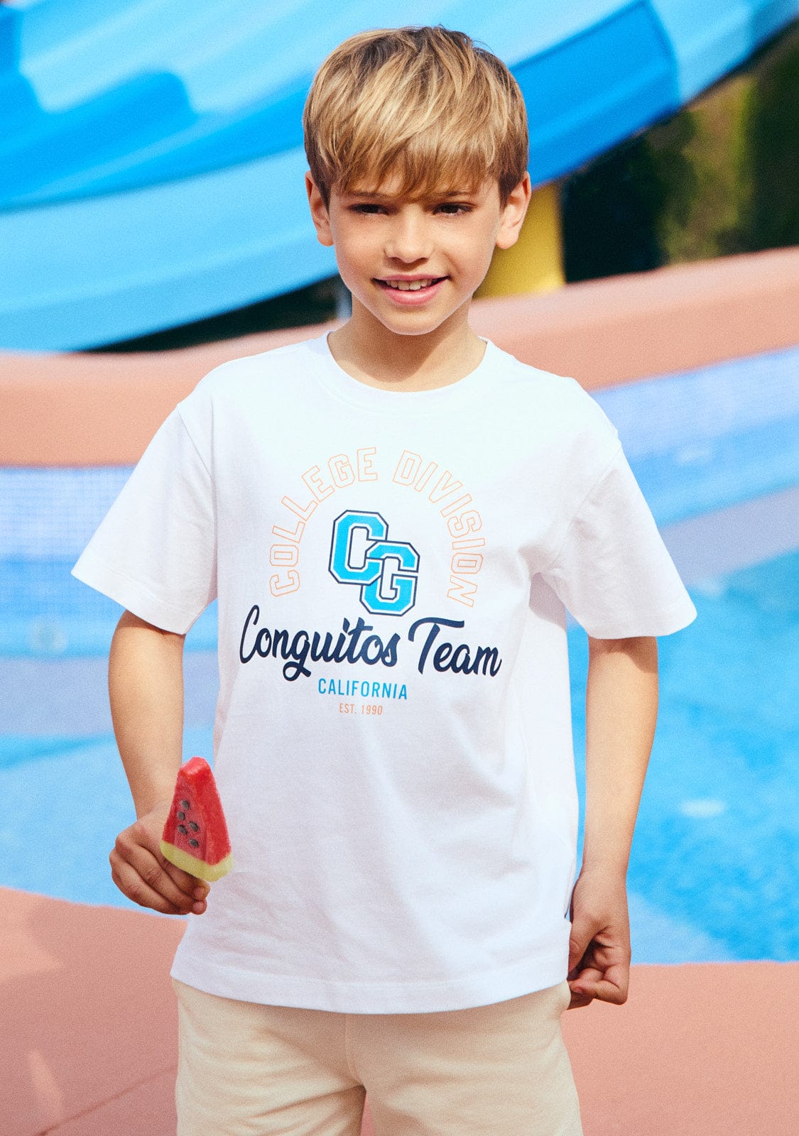 CONGUITOS TEXTIL ROPA / CAMISETAS / MANGA CORTA White College T-Shirt