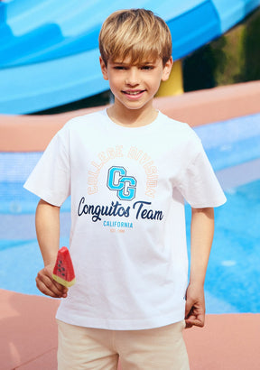 CONGUITOS TEXTIL ROPA / CAMISETAS / MANGA CORTA White College T-Shirt