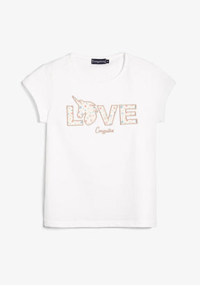 CONGUITOS TEXTIL ROPA / CAMISETAS / MANGA CORTA White Love T-Shirt
