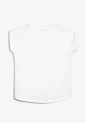 CONGUITOS TEXTIL ROPA / CAMISETAS / MANGA CORTA White Strass T-Shirt