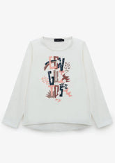 CONGUITOS TEXTIL ROPA / CAMISETAS / MANGA LARGA Girl's White Conguitos T-Shirt