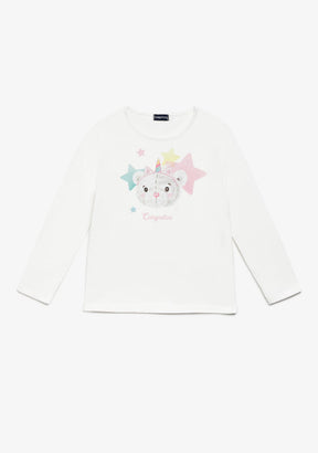 CONGUITOS TEXTIL ROPA / CAMISETAS / MANGA LARGA Off White Teddy Bear Stars T-Shirt