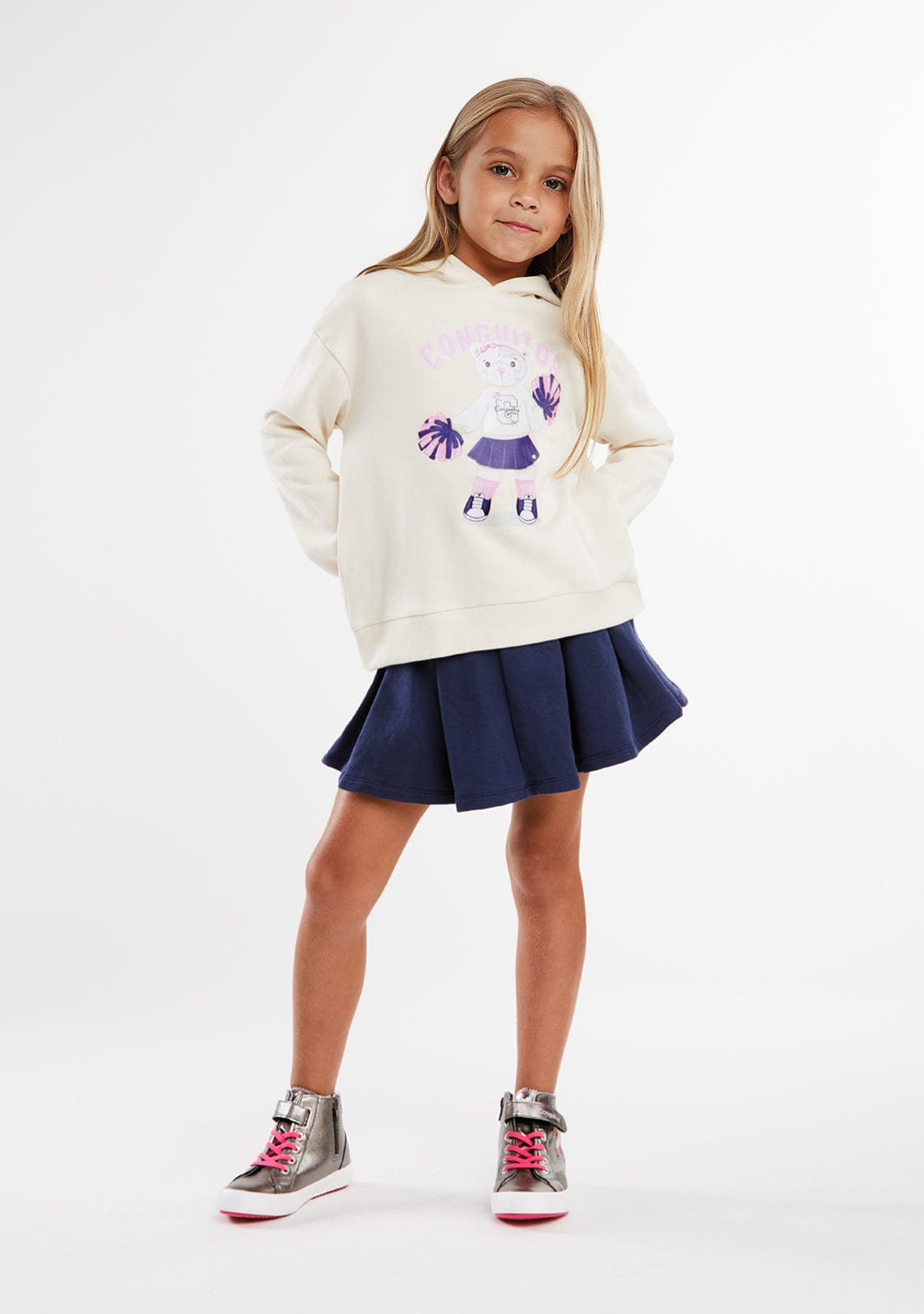 CONGUITOS TEXTIL ROPA / FALDAS Navy Plush Skirt