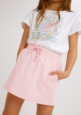 CONGUITOS TEXTIL ROPA / FALDAS Pink Plush Skirt