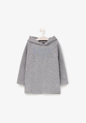 CONGUITOS TEXTIL ROPA Girl's Grey Reflectant Sweatshirt Dress