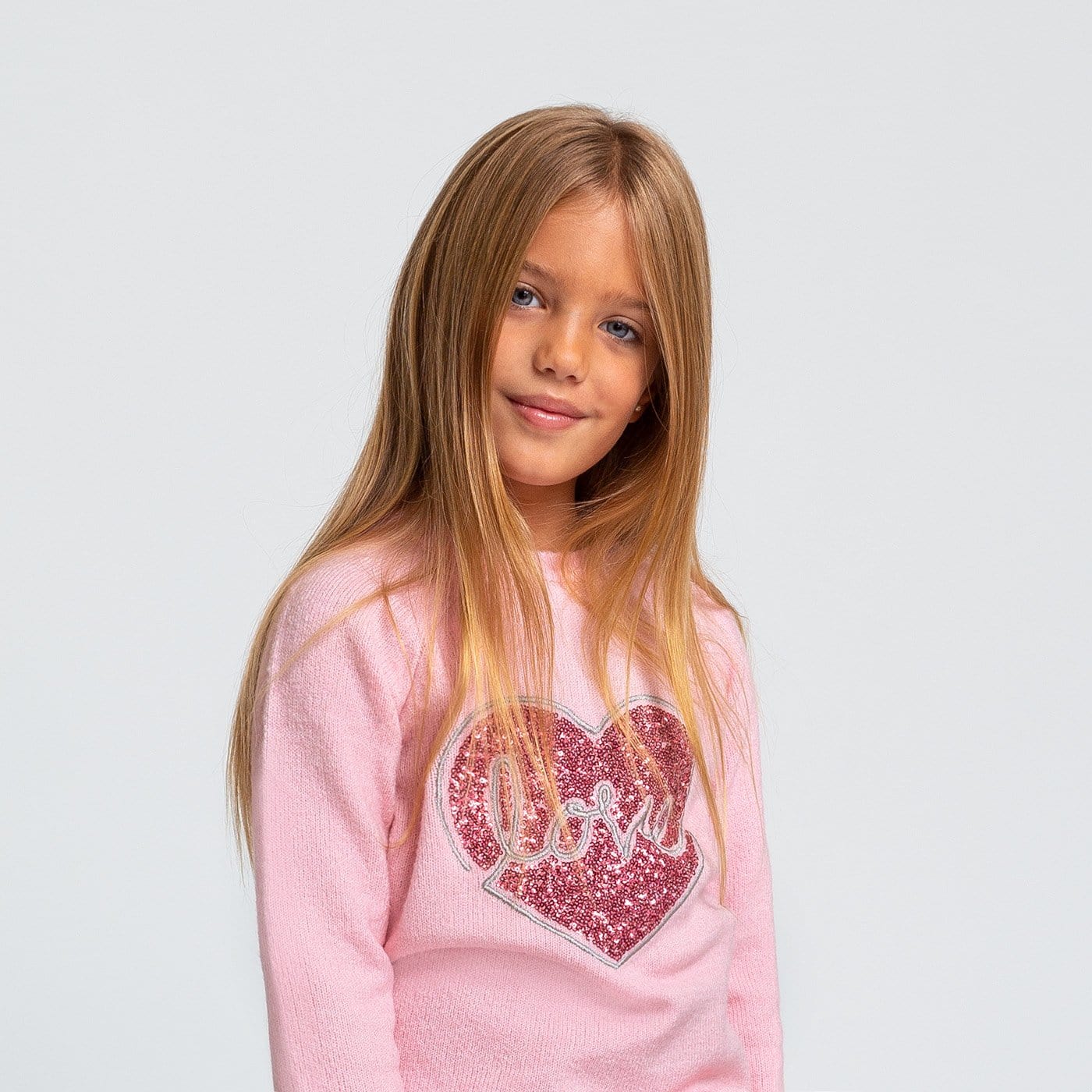 CONGUITOS TEXTIL ROPA Girl's Pink Love Jersey