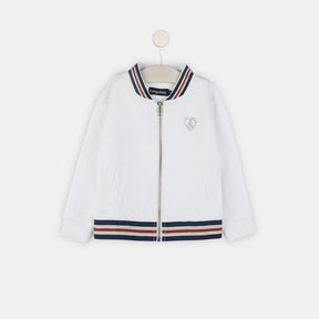 CONGUITOS TEXTIL ROPA Girls White Bomber Jacket