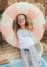 CONGUITOS TEXTIL ROPA / PANTALONES / CORTOS Blue Striped Shorts