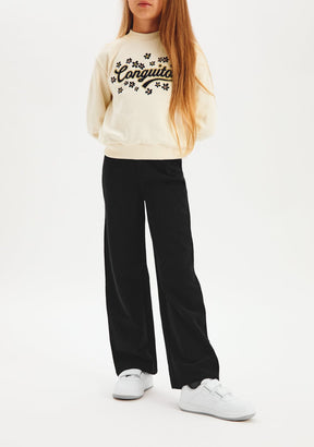 CONGUITOS TEXTIL ROPA / PANTALONES / LARGOS Black Plush Joggers