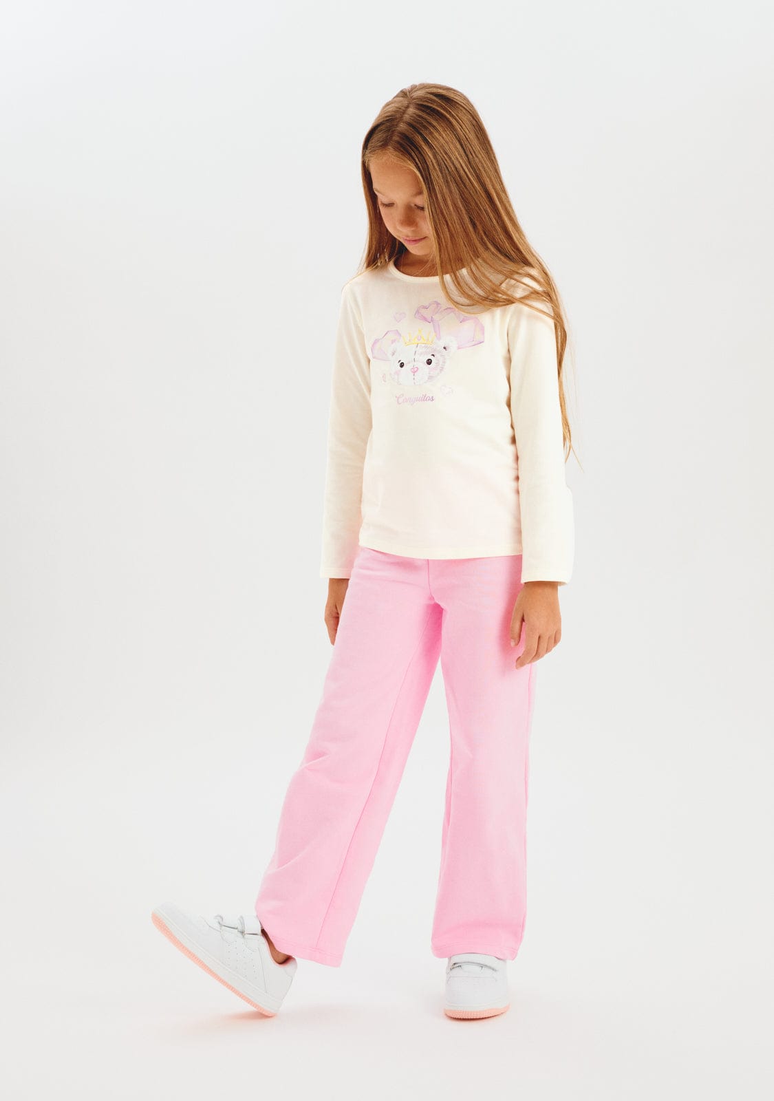 CONGUITOS TEXTIL ROPA / PANTALONES / LARGOS Pink Plush Joggers