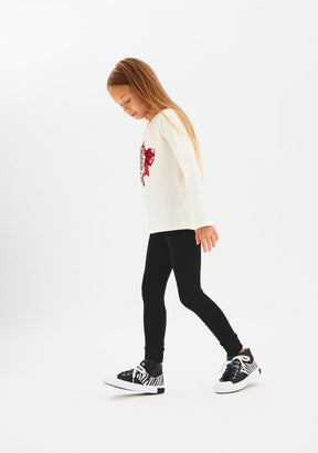 CONGUITOS TEXTIL ROPA / PANTALONES / LEGGINGS Black Jersey Leggings