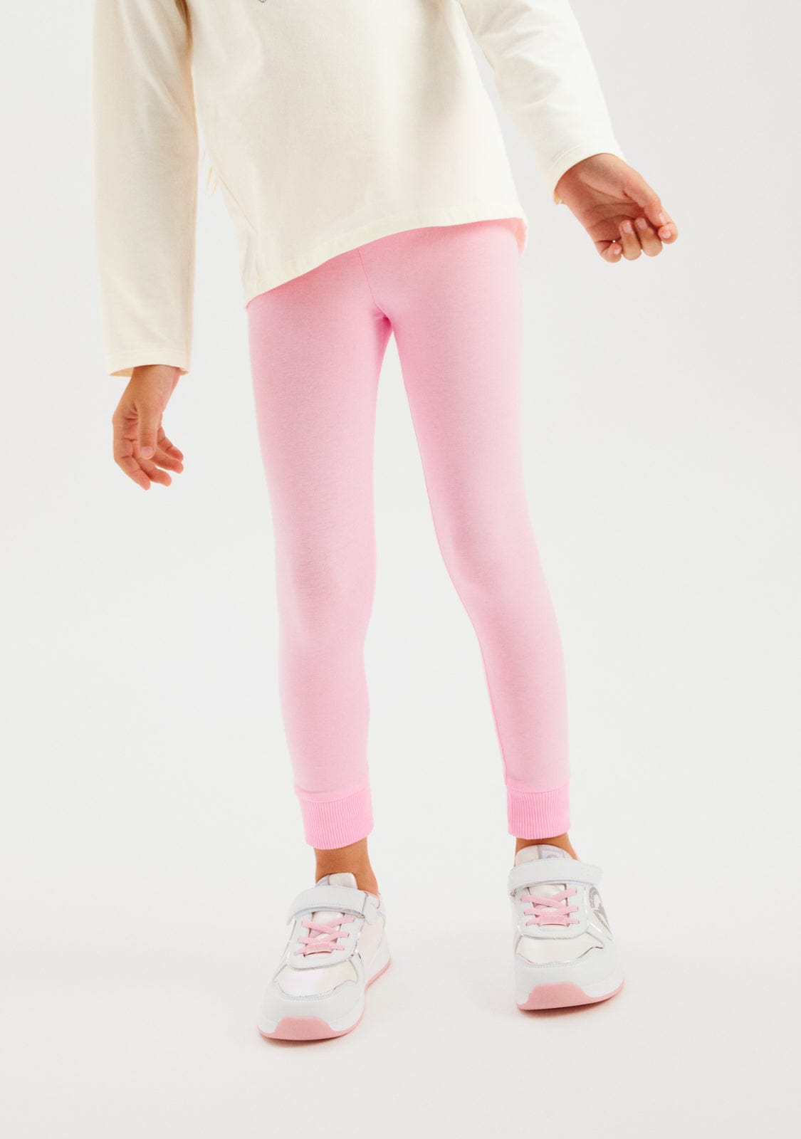 CONGUITOS TEXTIL ROPA / PANTALONES / LEGGINGS Pink Jersey Leggings