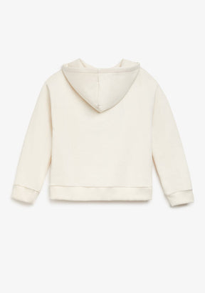 CONGUITOS TEXTIL ROPA / SUDADERAS / SUDADERAS CON CAPUCHA Beige Embroidery 'C' Hoodie