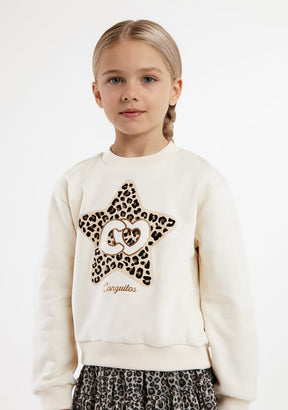 CONGUITOS TEXTIL ROPA / SUDADERAS / SUDADERAS SIN CAPUCHA Beige Star Sweatshirt