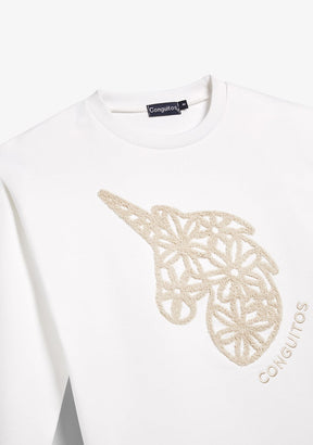 CONGUITOS TEXTIL ROPA / SUDADERAS / SUDADERAS SIN CAPUCHA White Unicorn Sweatshirt