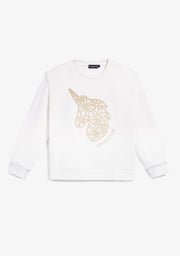 CONGUITOS TEXTIL ROPA / SUDADERAS / SUDADERAS SIN CAPUCHA White Unicorn Sweatshirt